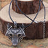 Collier Loup Égyptien (Acier)